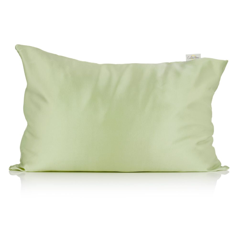 Pistachio silk pillowcase
