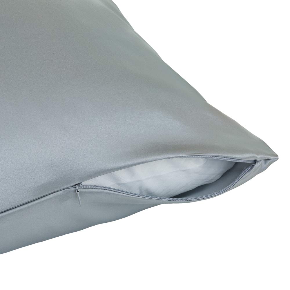 Grey King Size Silk Pillowcase - Calidad Home