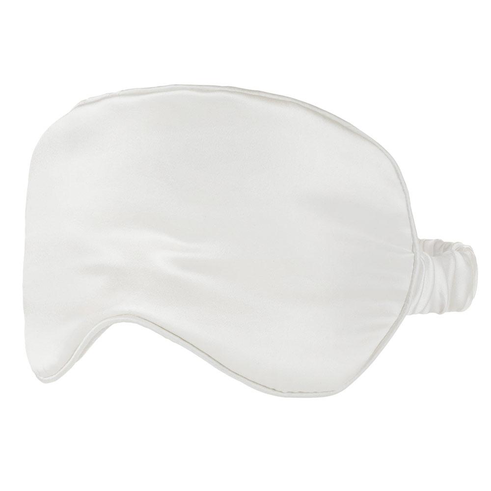 White Silk Eye Mask Silk Pillowcase