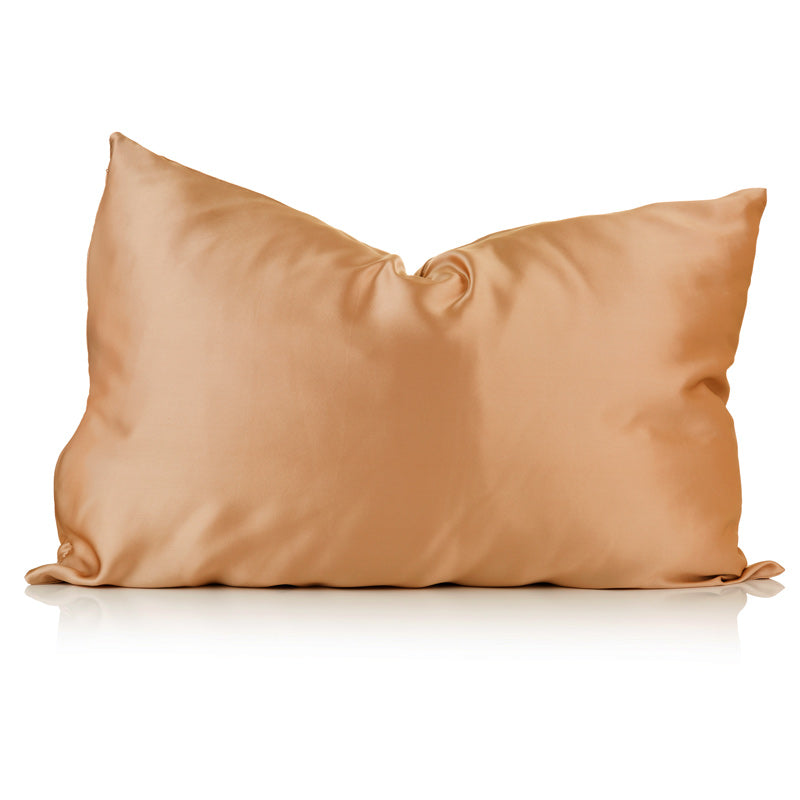 Amber silk pillowcase