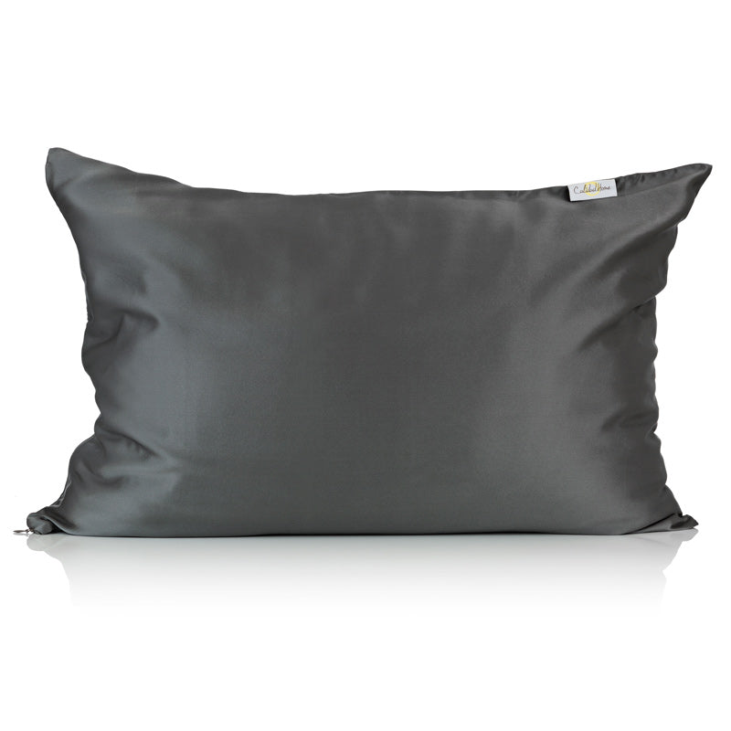 Charcoal silk pillowcase