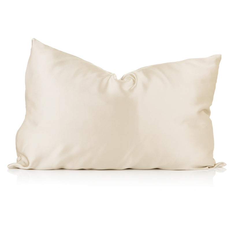 Ivory silk pillowcase