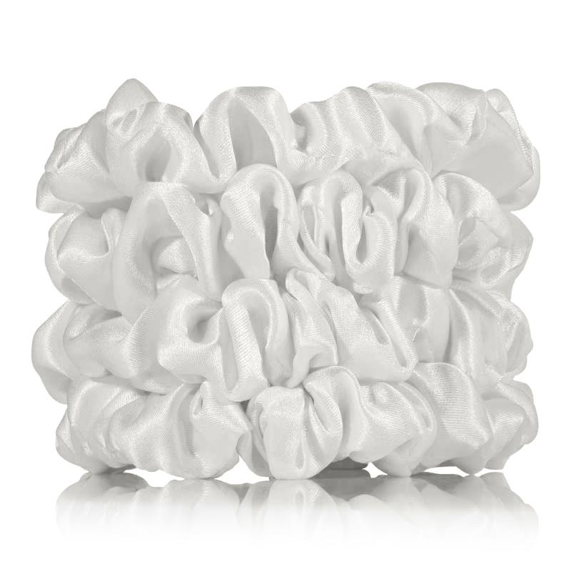 ivory silk scrunchies