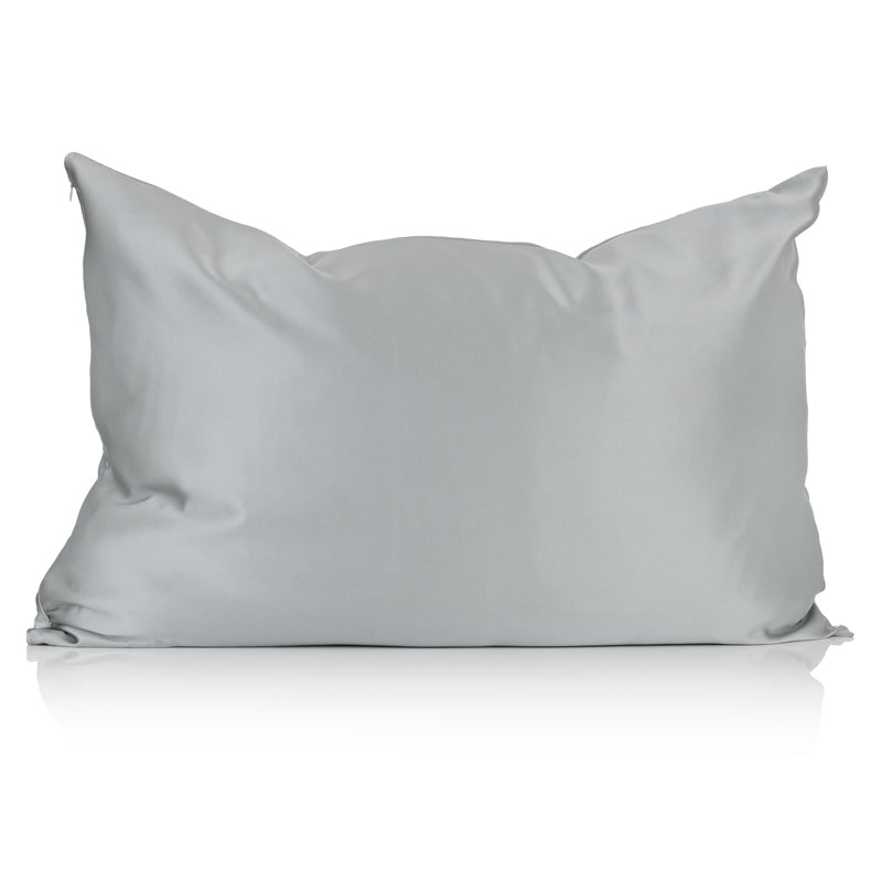 grey silk pillowcase