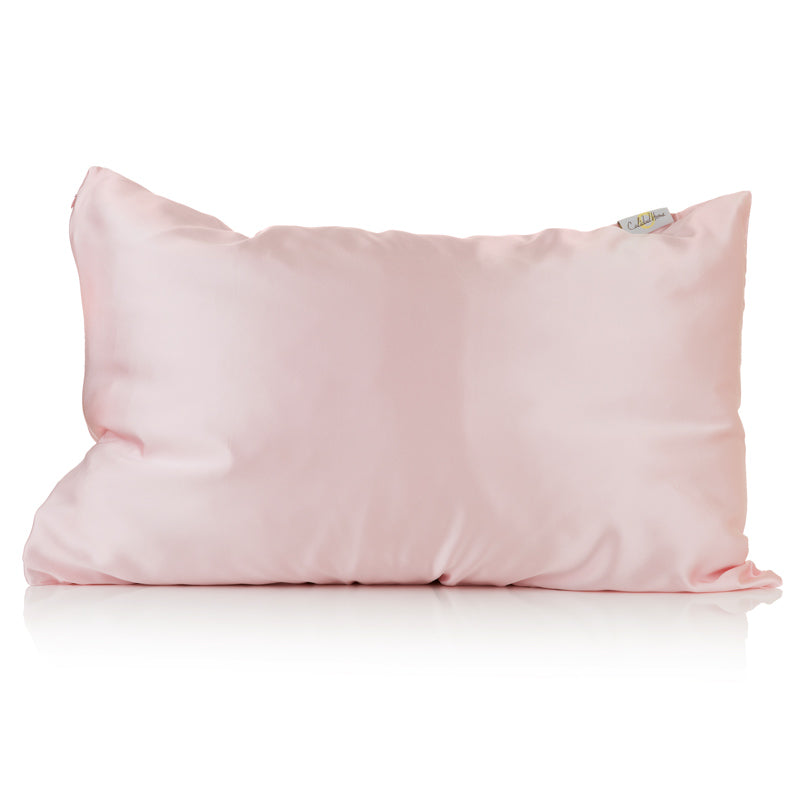 Light pink silk pillowcase