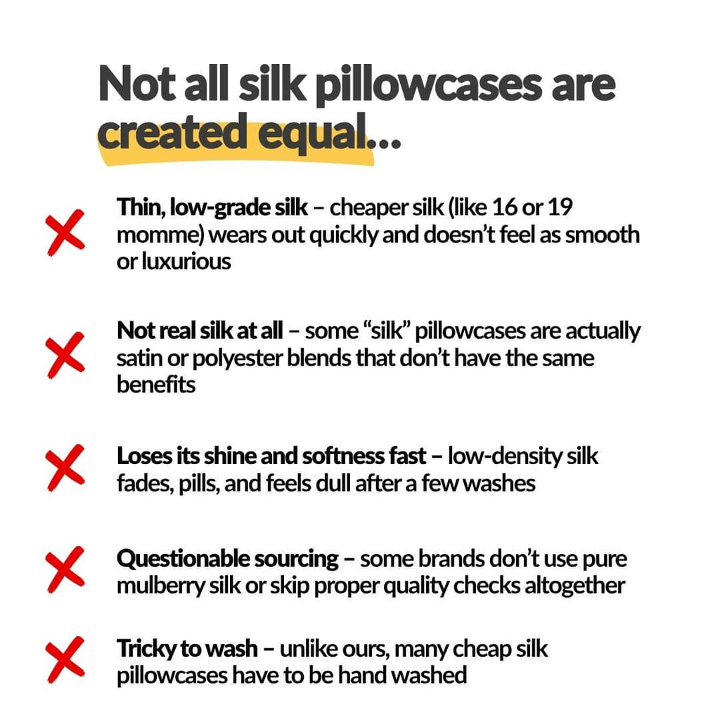 Not all silk is equal