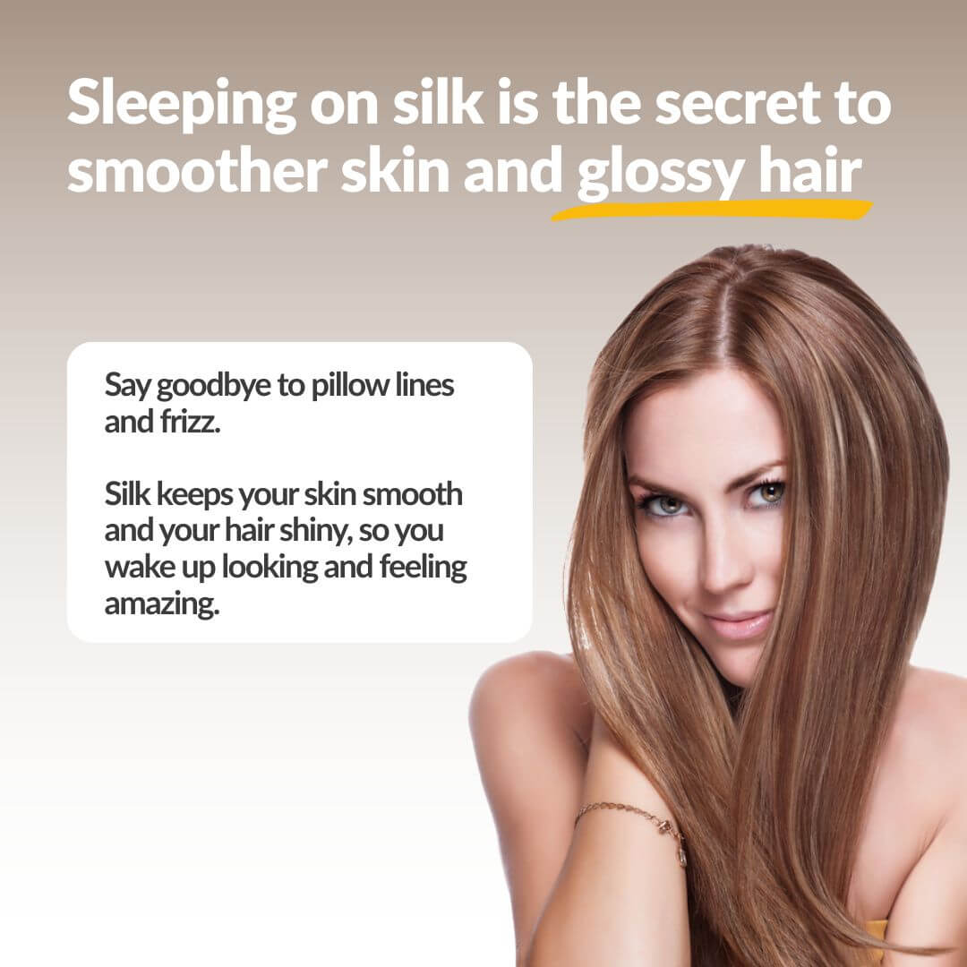 woman with glossy hair 
