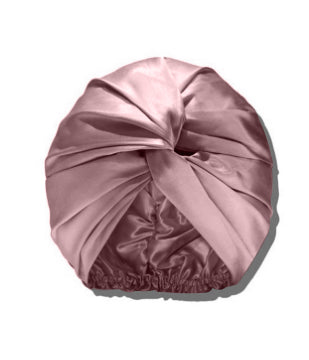 dark pink silk bonnet