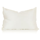 Ivory silk pillowcase on a white background