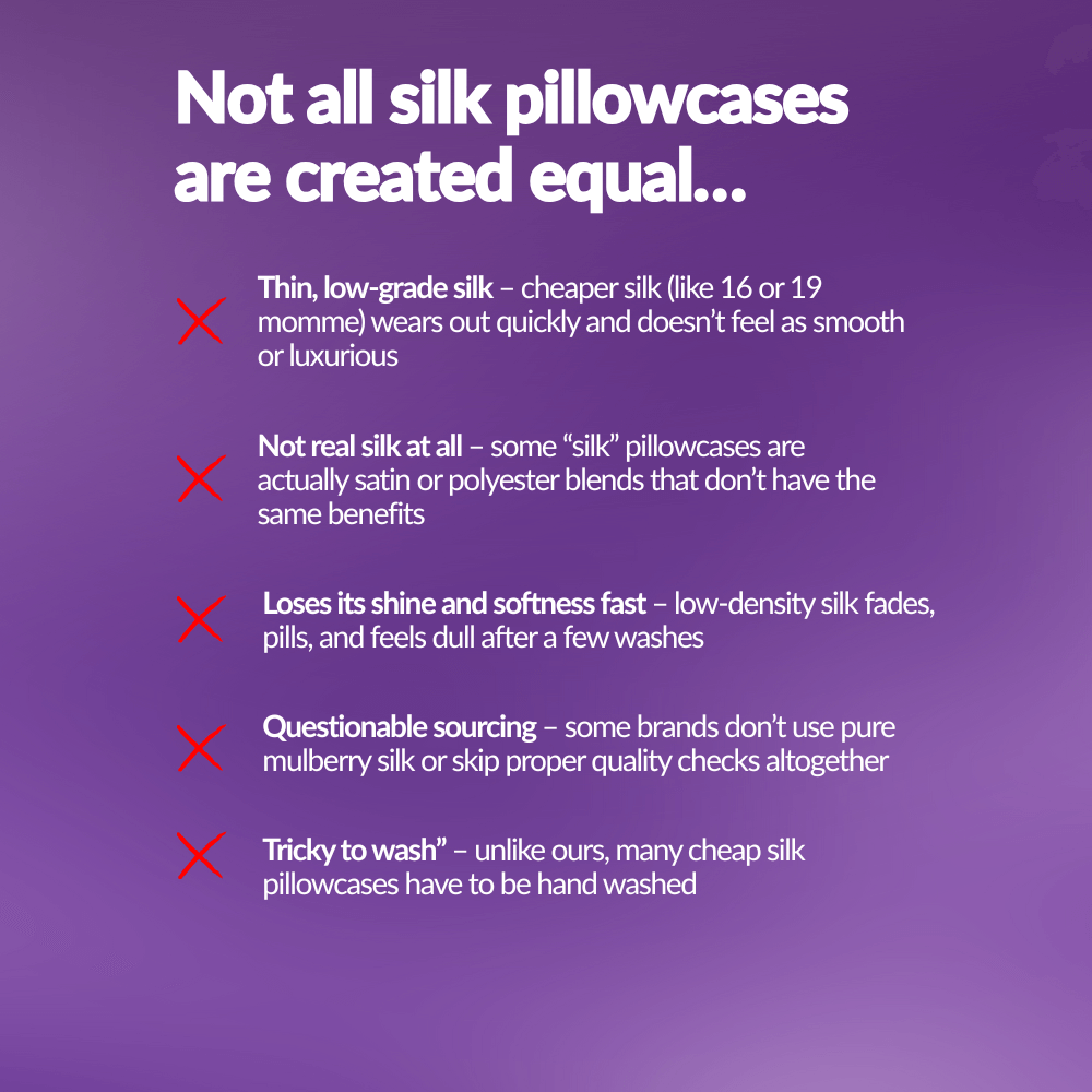not all silk is equal