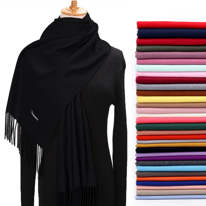 black cashmere blend scarf