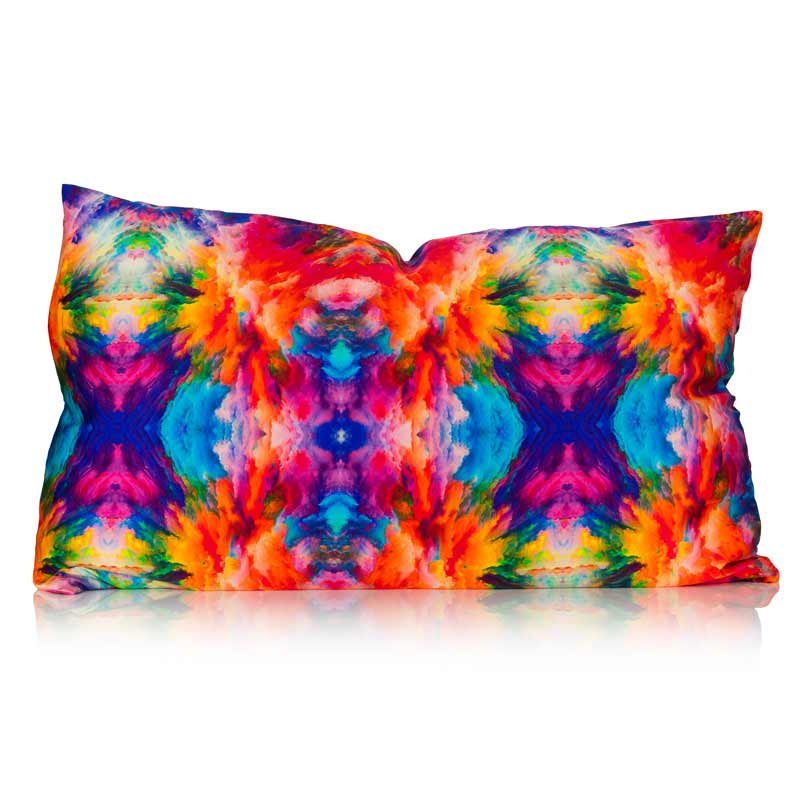 tie-dye silk pillowcase
