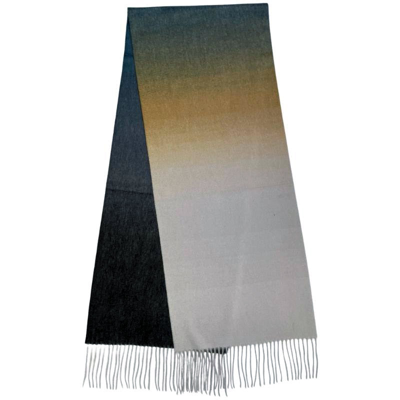 dark grey stone cashmere scarf