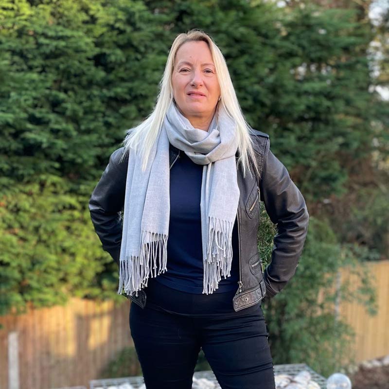 cashmere blend scarf in grey
