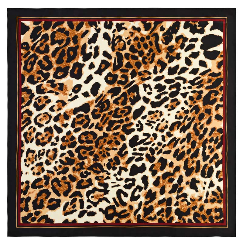 a leopard print scarf