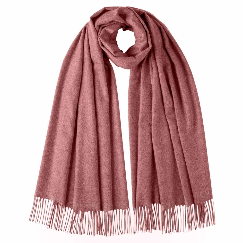 light coral cashmere scarf