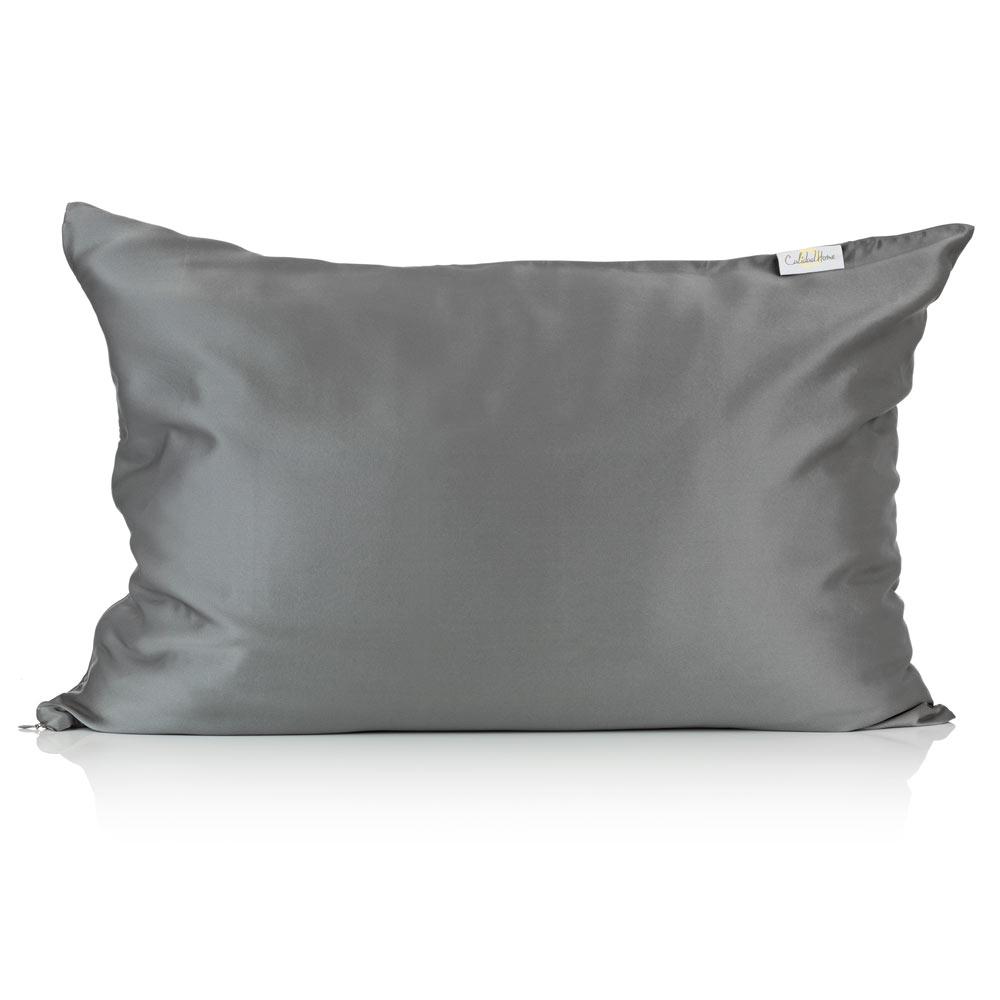 charcoal silk pillowcase