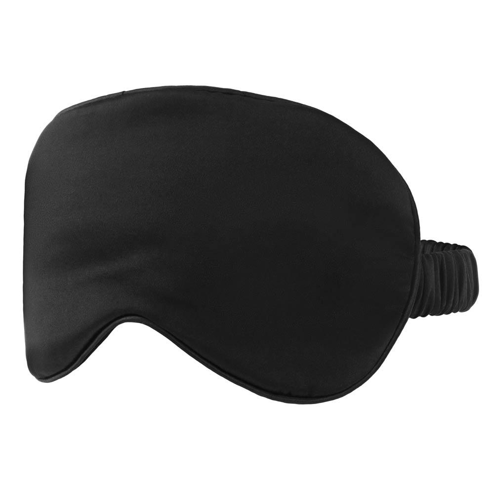 black silk eye mask