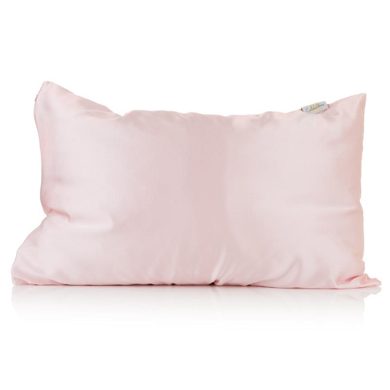 pink silk pillowcase