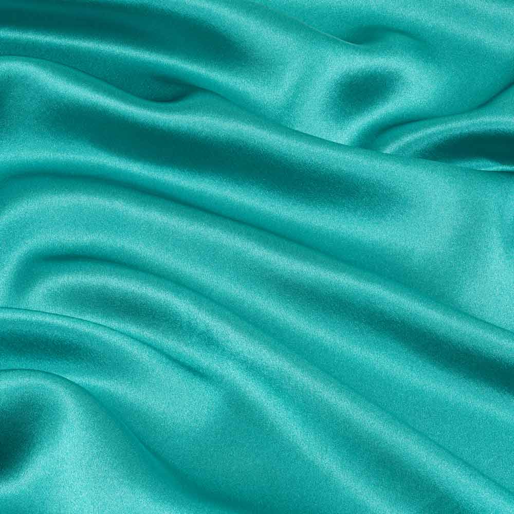 green silk close up