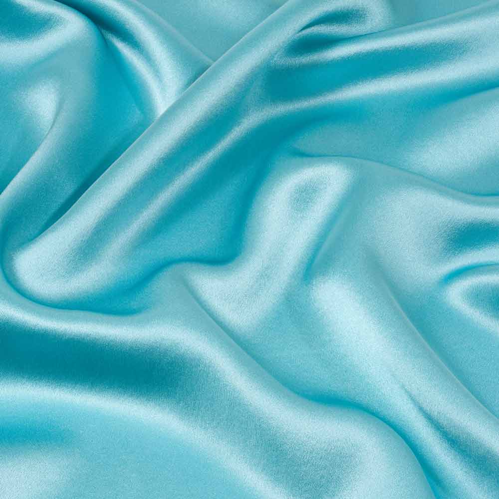 light blue silk close up