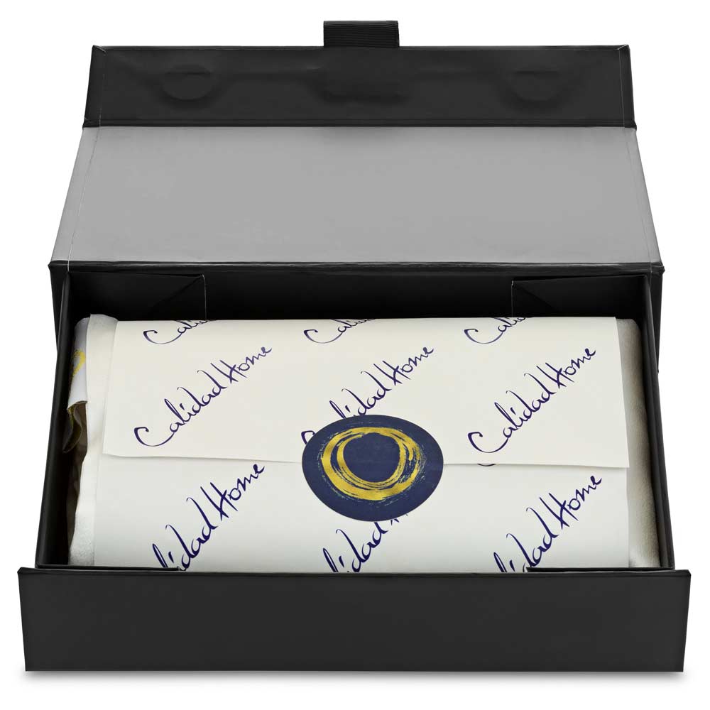 a silk pillowcase in a gift box