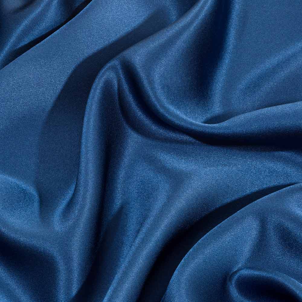 royal blue silk close up