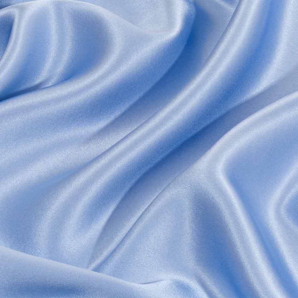 light blue silk close up
