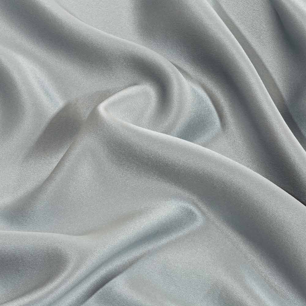 grey silk close up