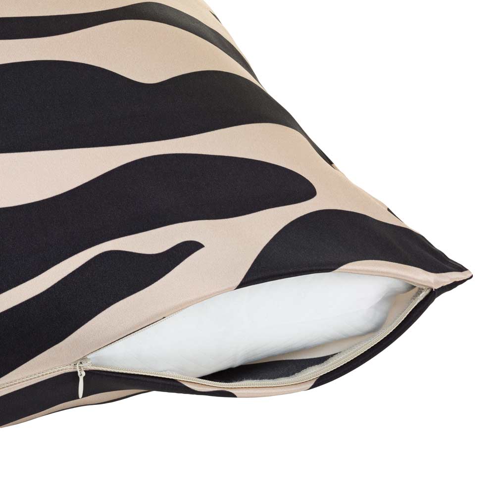Zebra Print Silk Pillowcase - Calidad Home